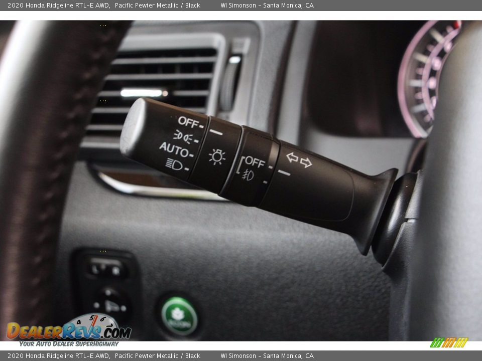 2020 Honda Ridgeline RTL-E AWD Pacific Pewter Metallic / Black Photo #33