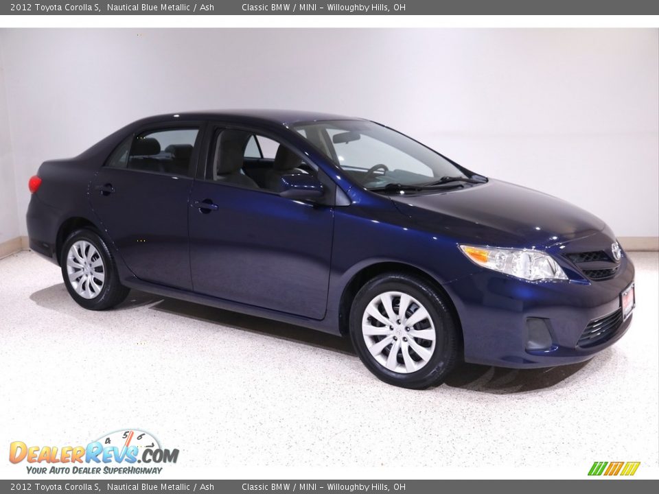 2012 Toyota Corolla S Nautical Blue Metallic / Ash Photo #1