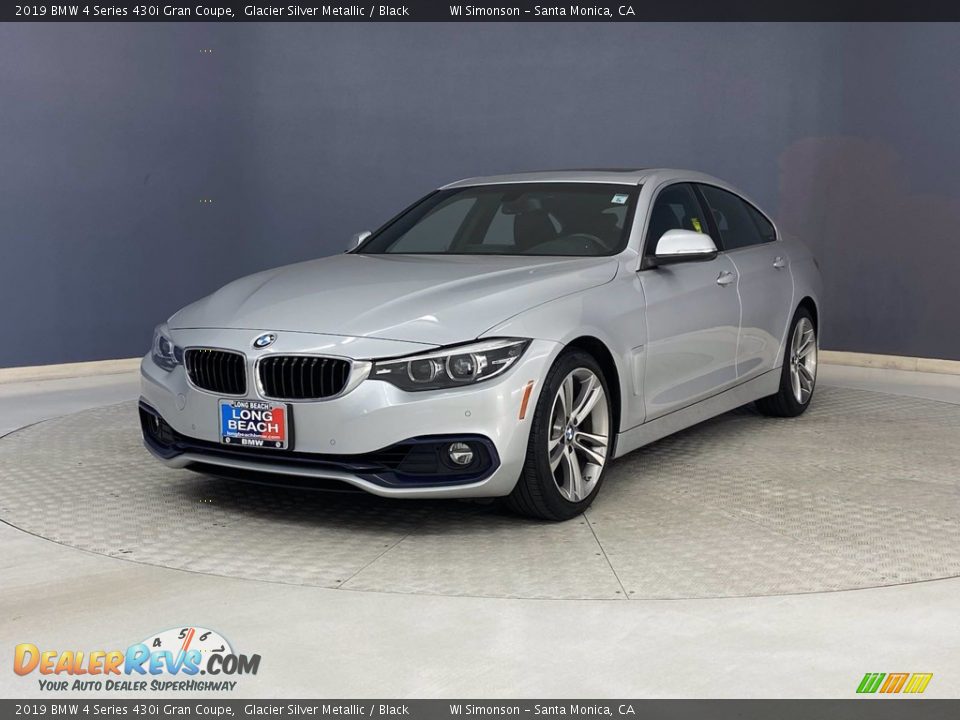 2019 BMW 4 Series 430i Gran Coupe Glacier Silver Metallic / Black Photo #3