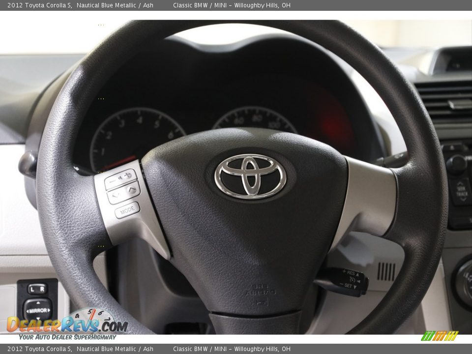 2012 Toyota Corolla S Nautical Blue Metallic / Ash Photo #7