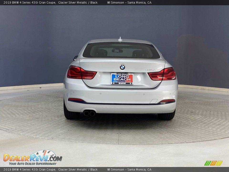 2019 BMW 4 Series 430i Gran Coupe Glacier Silver Metallic / Black Photo #4