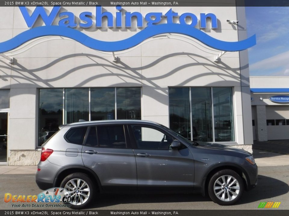 2015 BMW X3 xDrive28i Space Grey Metallic / Black Photo #2