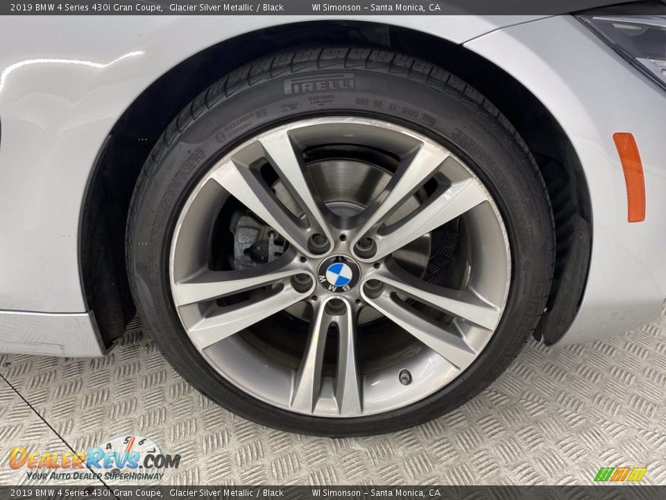 2019 BMW 4 Series 430i Gran Coupe Glacier Silver Metallic / Black Photo #6