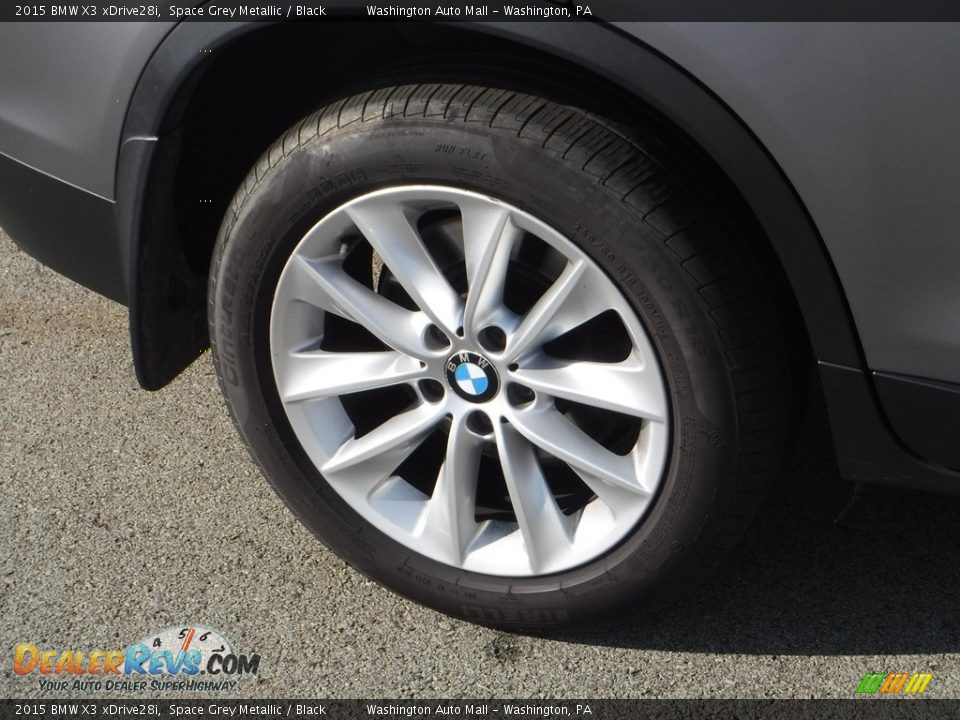 2015 BMW X3 xDrive28i Space Grey Metallic / Black Photo #3