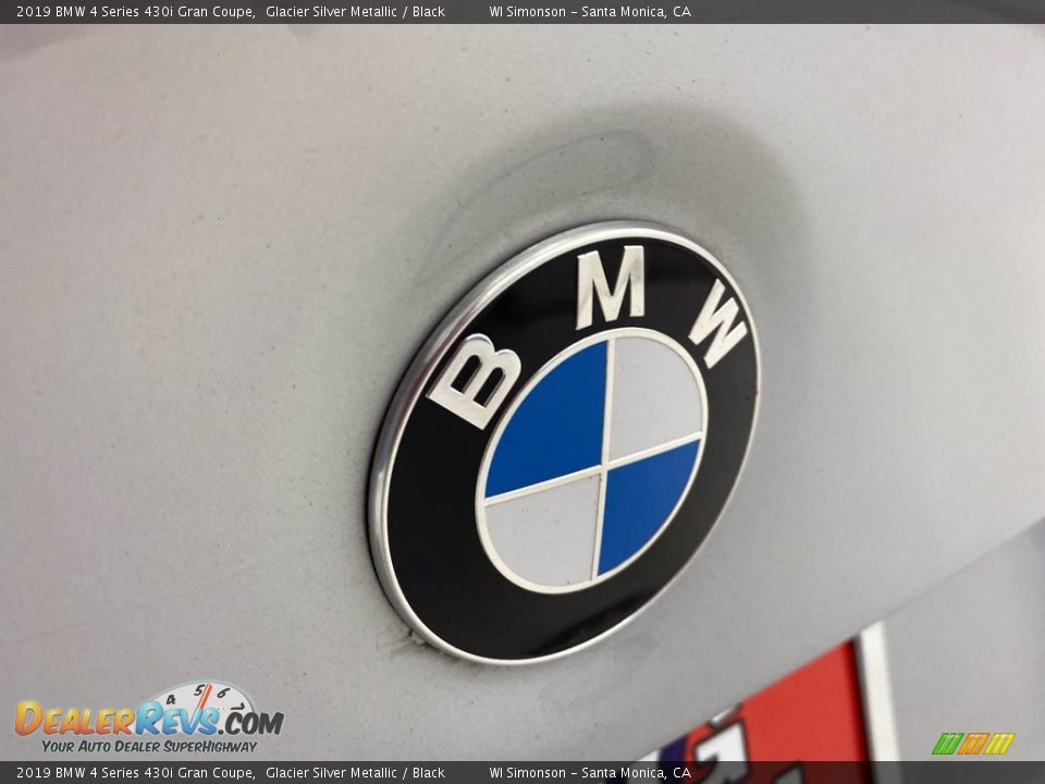 2019 BMW 4 Series 430i Gran Coupe Glacier Silver Metallic / Black Photo #9