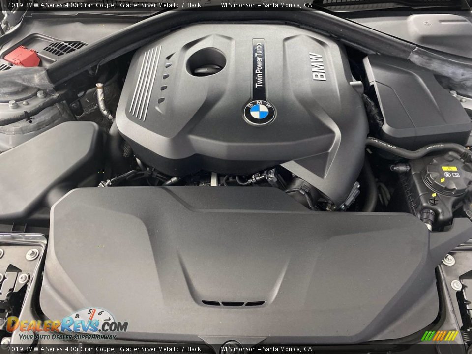 2019 BMW 4 Series 430i Gran Coupe Glacier Silver Metallic / Black Photo #11