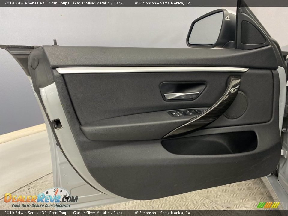 2019 BMW 4 Series 430i Gran Coupe Glacier Silver Metallic / Black Photo #12