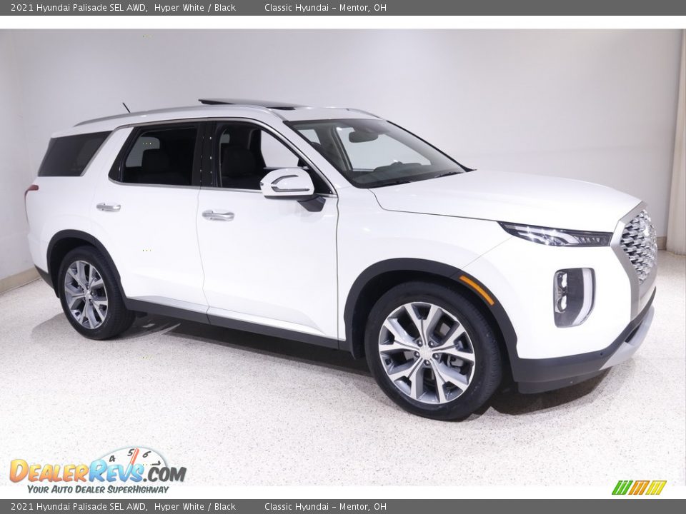 2021 Hyundai Palisade SEL AWD Hyper White / Black Photo #1