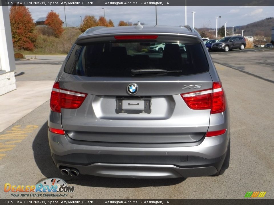 2015 BMW X3 xDrive28i Space Grey Metallic / Black Photo #10