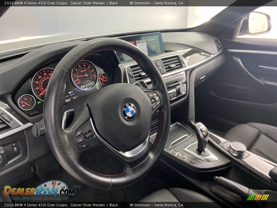 2019 BMW 4 Series 430i Gran Coupe Glacier Silver Metallic / Black Photo #15