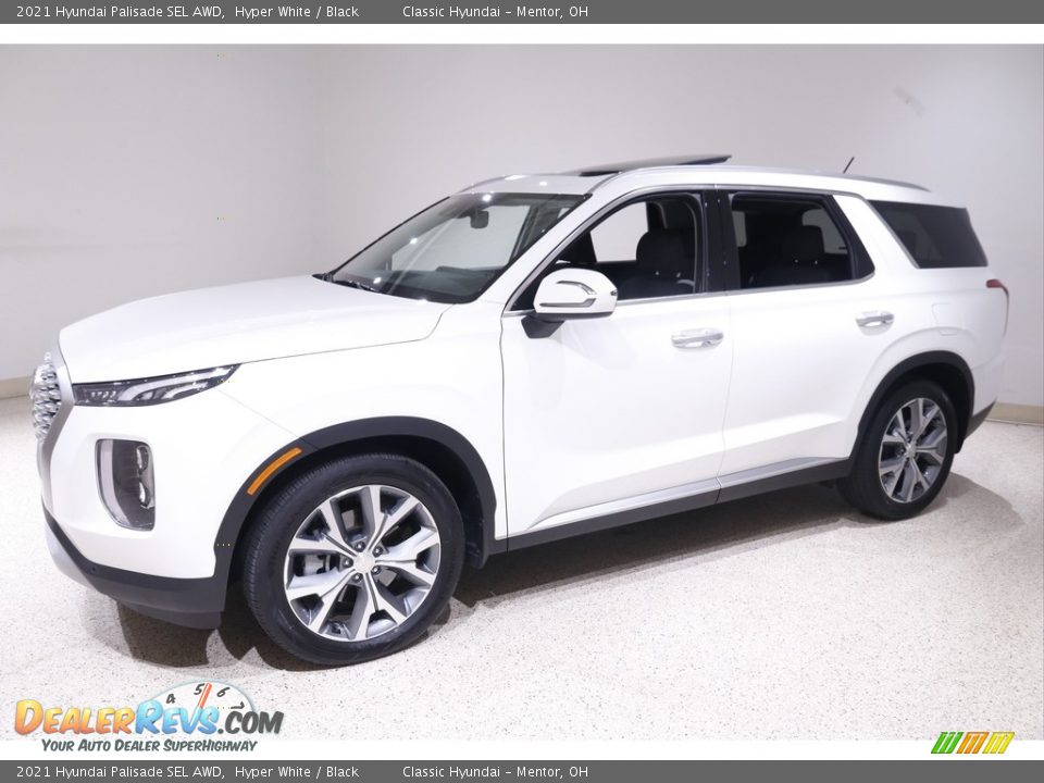 2021 Hyundai Palisade SEL AWD Hyper White / Black Photo #3