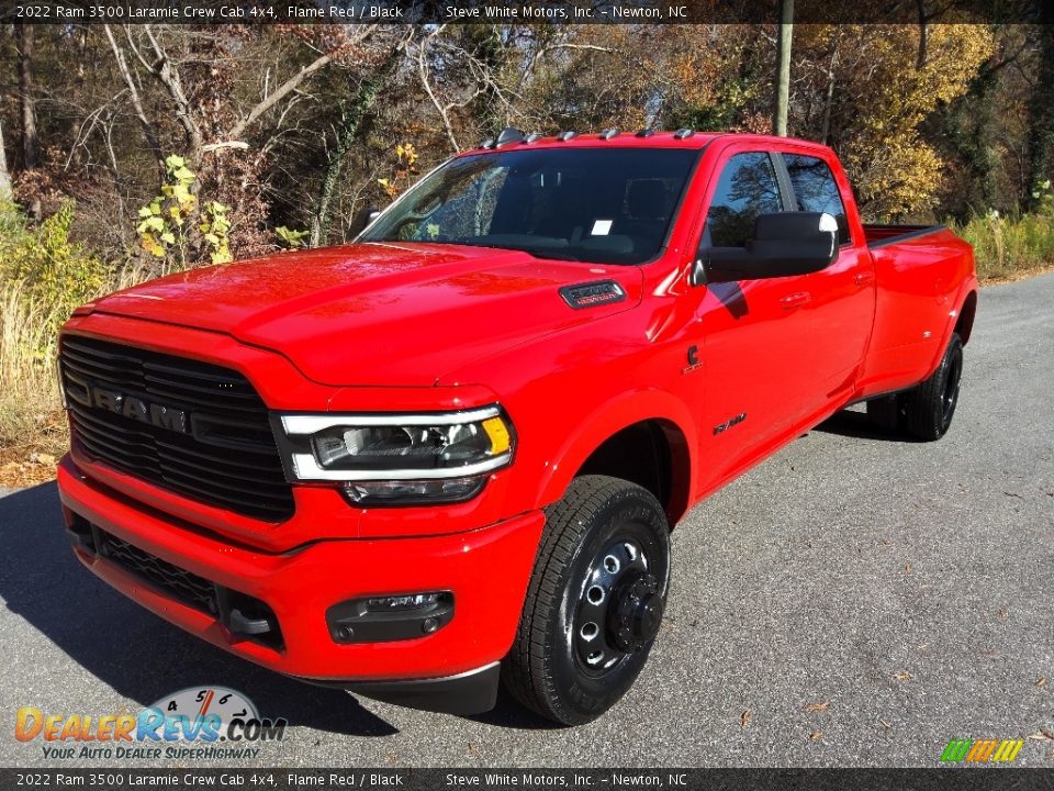 2022 Ram 3500 Laramie Crew Cab 4x4 Flame Red / Black Photo #2