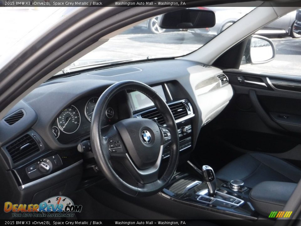 2015 BMW X3 xDrive28i Space Grey Metallic / Black Photo #14