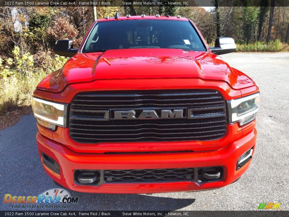 2022 Ram 3500 Laramie Crew Cab 4x4 Flame Red / Black Photo #3