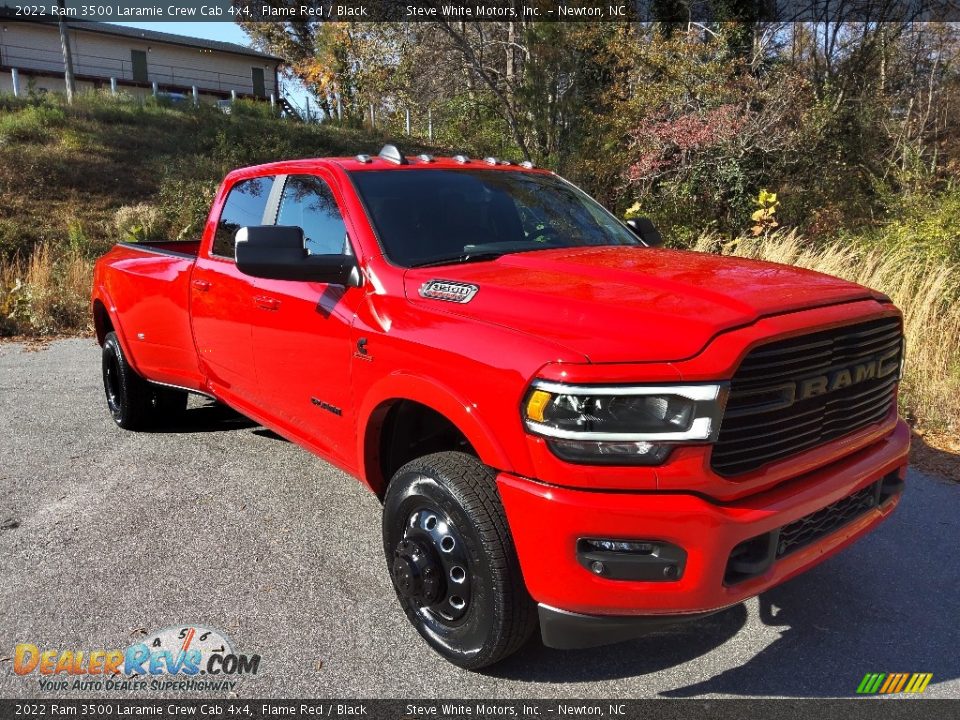 2022 Ram 3500 Laramie Crew Cab 4x4 Flame Red / Black Photo #4