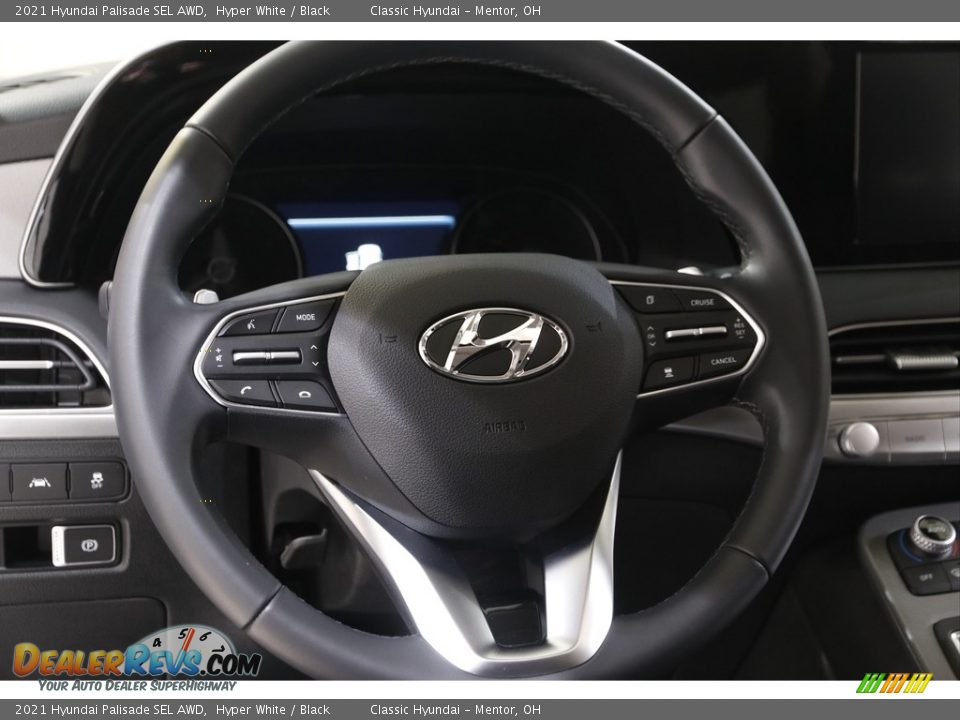 2021 Hyundai Palisade SEL AWD Hyper White / Black Photo #7