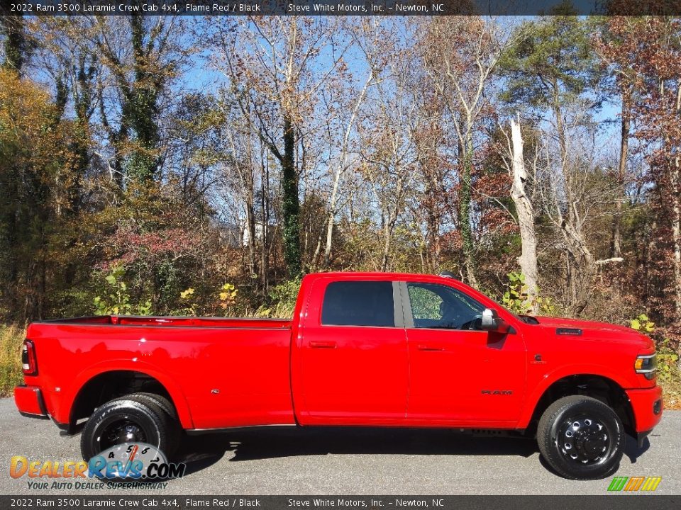 2022 Ram 3500 Laramie Crew Cab 4x4 Flame Red / Black Photo #5