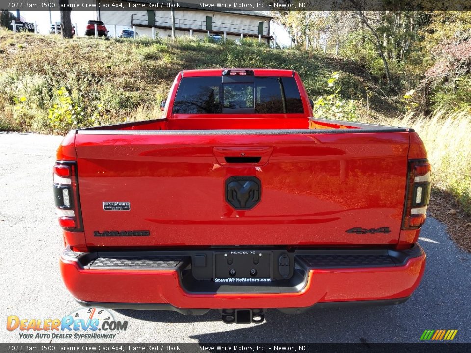 2022 Ram 3500 Laramie Crew Cab 4x4 Flame Red / Black Photo #7