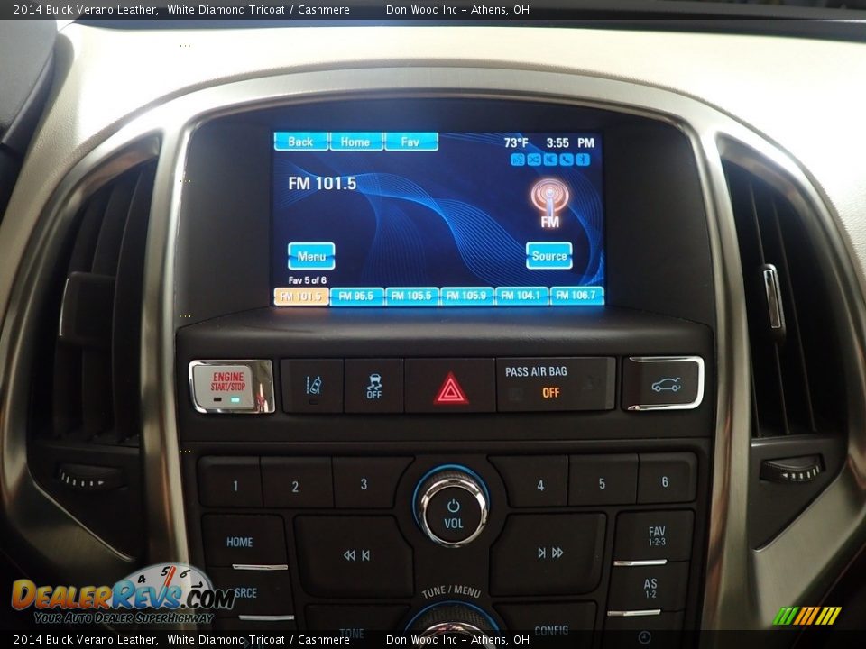 2014 Buick Verano Leather White Diamond Tricoat / Cashmere Photo #28