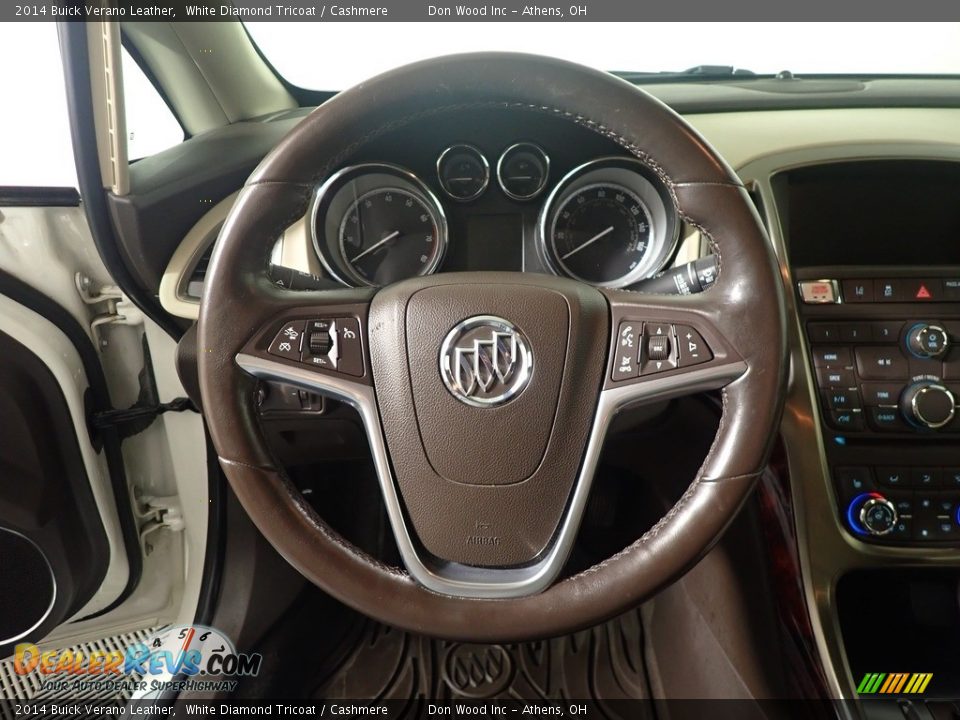 2014 Buick Verano Leather White Diamond Tricoat / Cashmere Photo #29