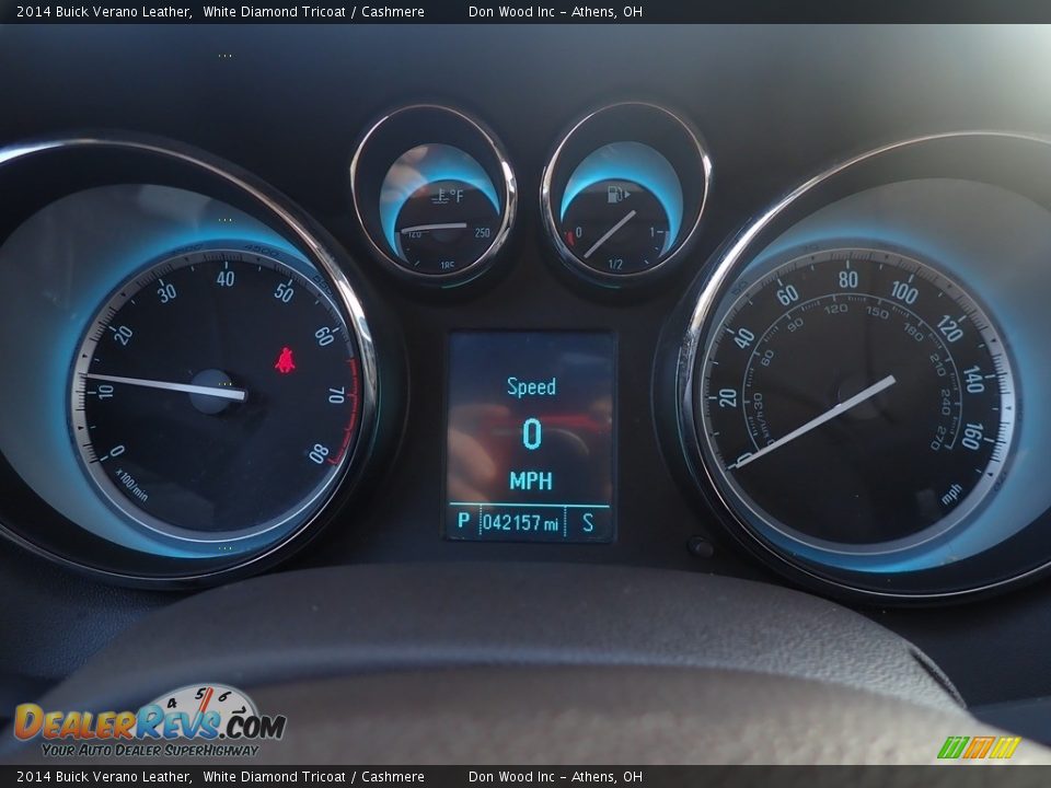 2014 Buick Verano Leather White Diamond Tricoat / Cashmere Photo #30