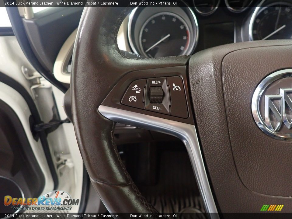 2014 Buick Verano Leather White Diamond Tricoat / Cashmere Photo #31