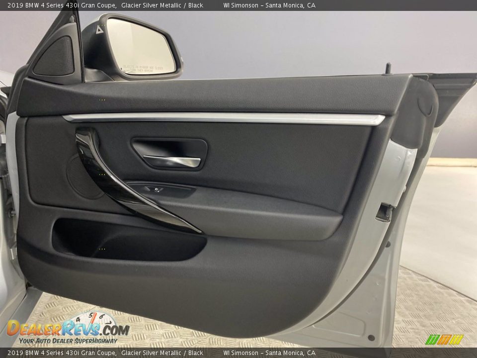 2019 BMW 4 Series 430i Gran Coupe Glacier Silver Metallic / Black Photo #31
