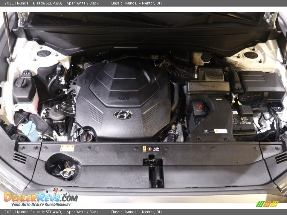 2021 Hyundai Palisade SEL AWD Hyper White / Black Photo #21