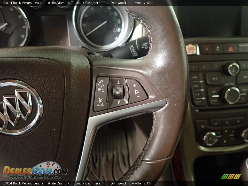 2014 Buick Verano Leather White Diamond Tricoat / Cashmere Photo #32