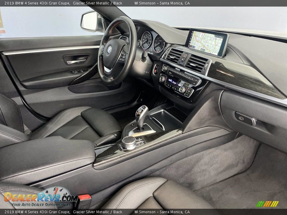 2019 BMW 4 Series 430i Gran Coupe Glacier Silver Metallic / Black Photo #32