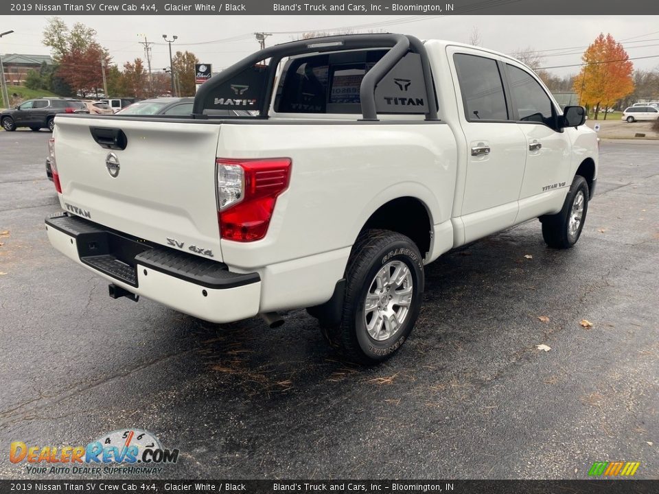 2019 Nissan Titan SV Crew Cab 4x4 Glacier White / Black Photo #6