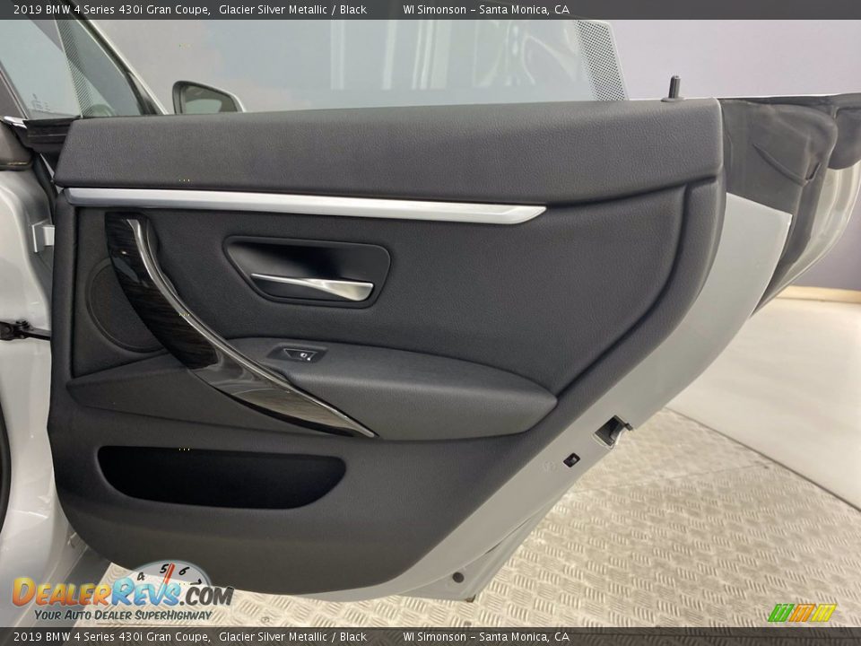 2019 BMW 4 Series 430i Gran Coupe Glacier Silver Metallic / Black Photo #34