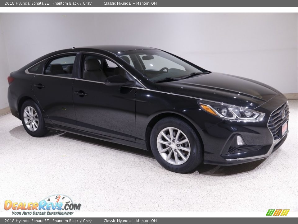 2018 Hyundai Sonata SE Phantom Black / Gray Photo #1