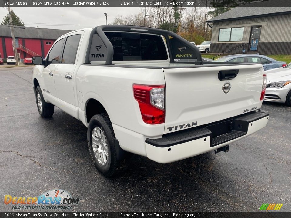 2019 Nissan Titan SV Crew Cab 4x4 Glacier White / Black Photo #8