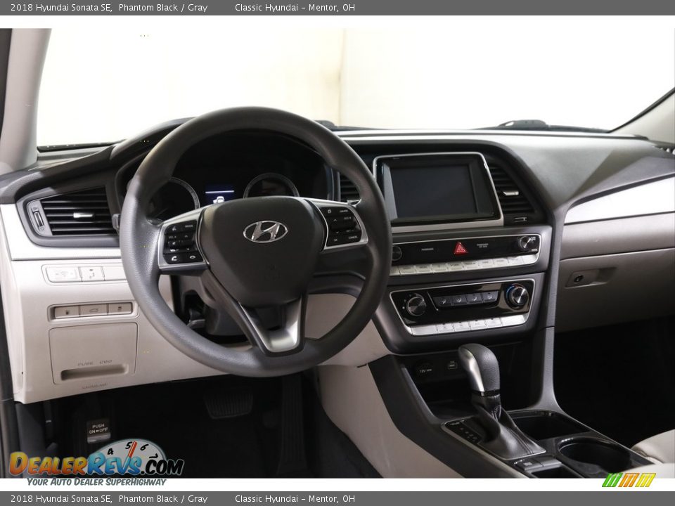 2018 Hyundai Sonata SE Phantom Black / Gray Photo #6
