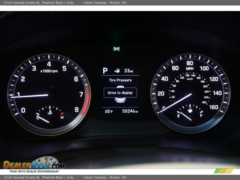 2018 Hyundai Sonata SE Phantom Black / Gray Photo #8