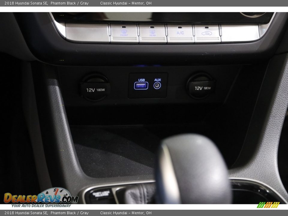 2018 Hyundai Sonata SE Phantom Black / Gray Photo #12