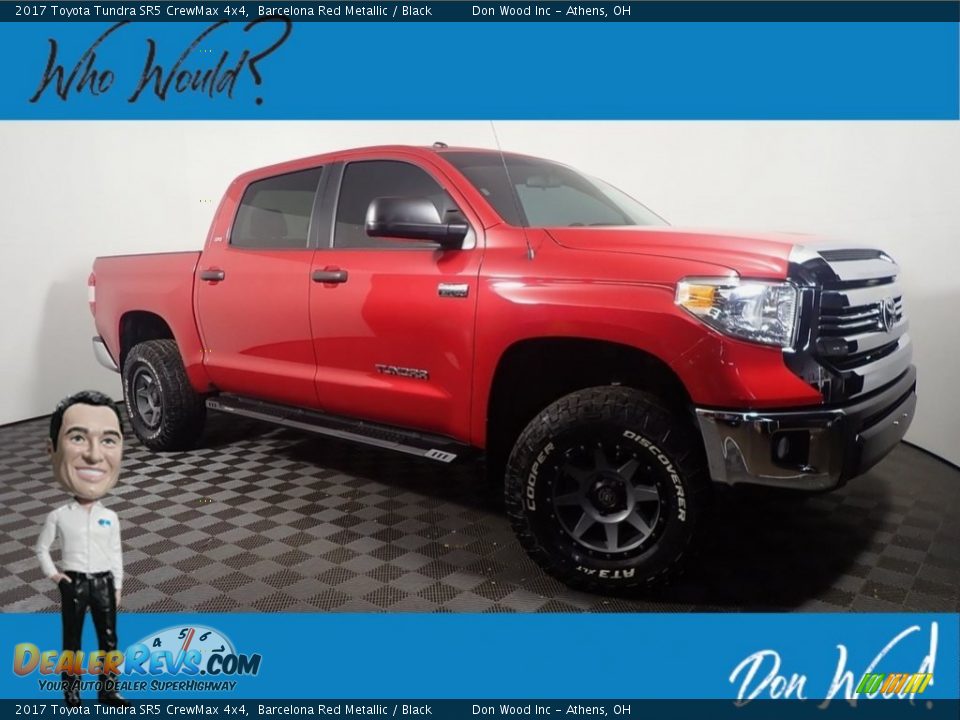 2017 Toyota Tundra SR5 CrewMax 4x4 Barcelona Red Metallic / Black Photo #1
