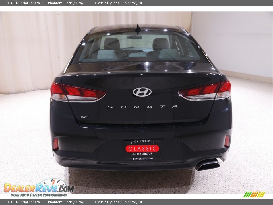2018 Hyundai Sonata SE Phantom Black / Gray Photo #17