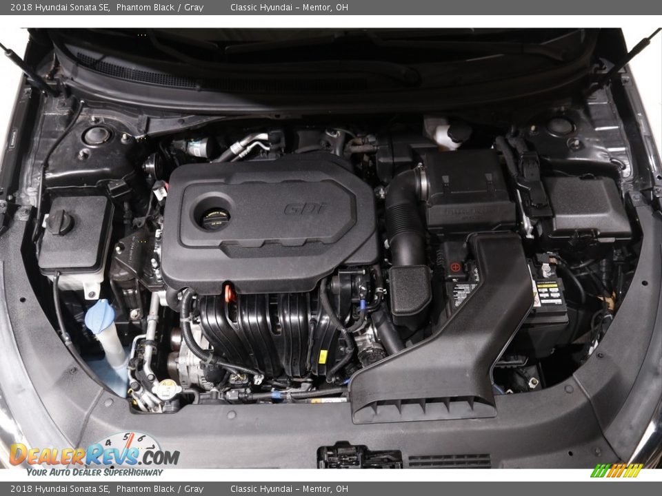 2018 Hyundai Sonata SE Phantom Black / Gray Photo #18