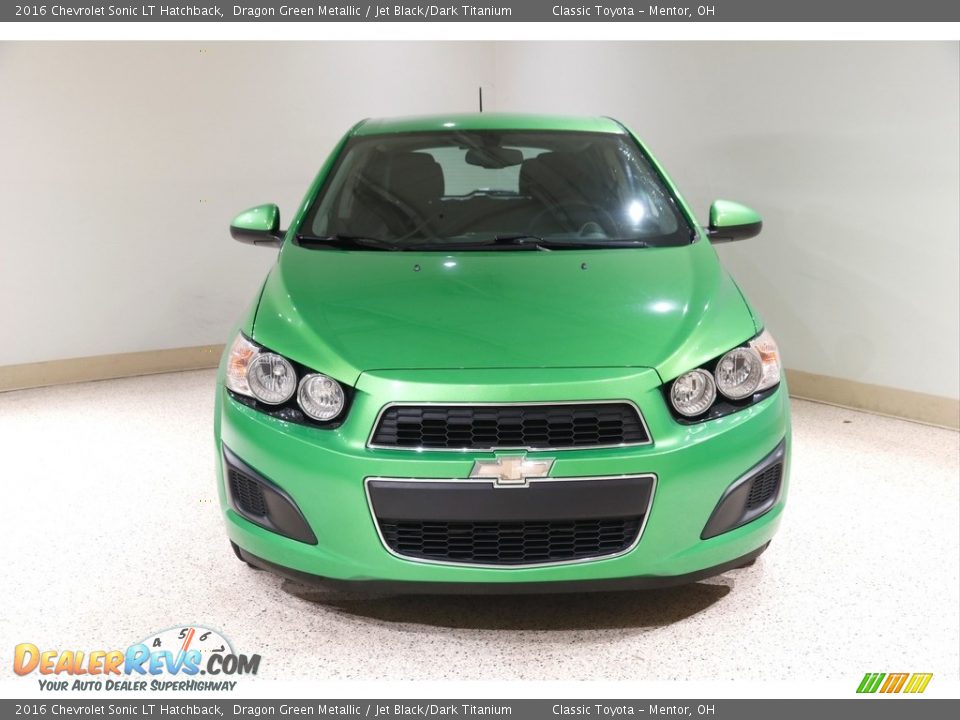 2016 Chevrolet Sonic LT Hatchback Dragon Green Metallic / Jet Black/Dark Titanium Photo #2