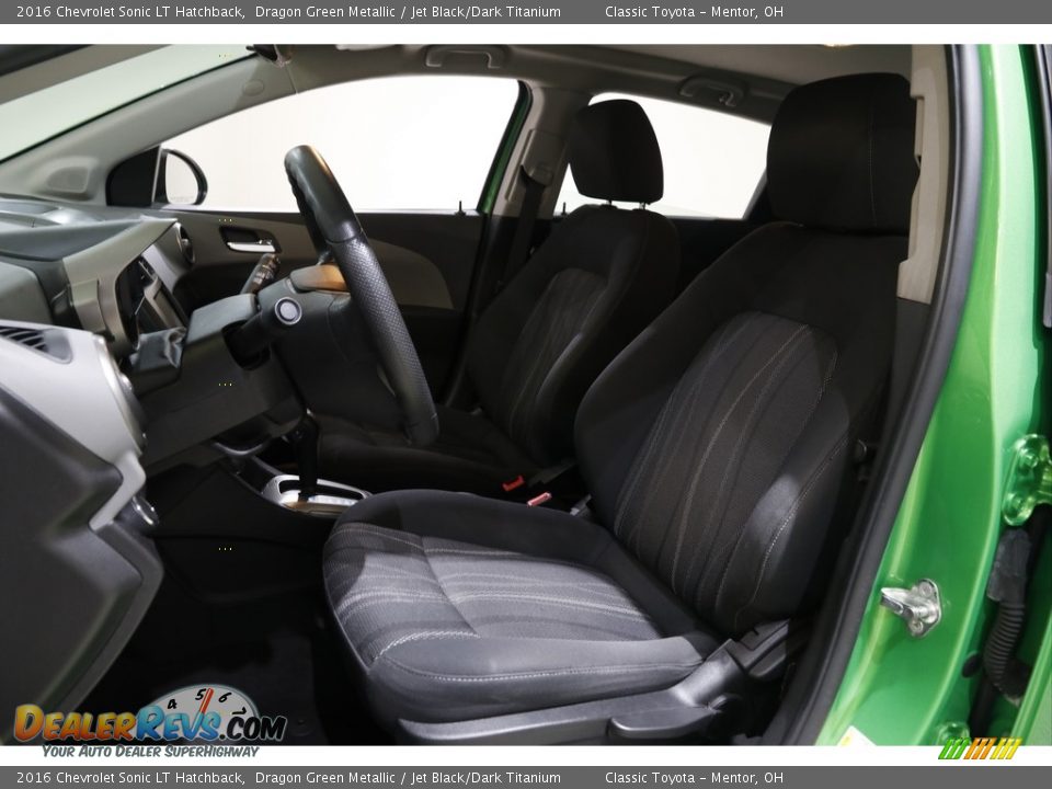 2016 Chevrolet Sonic LT Hatchback Dragon Green Metallic / Jet Black/Dark Titanium Photo #5