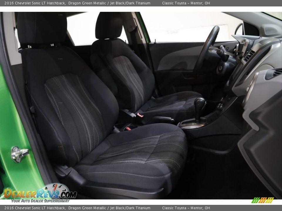 2016 Chevrolet Sonic LT Hatchback Dragon Green Metallic / Jet Black/Dark Titanium Photo #13