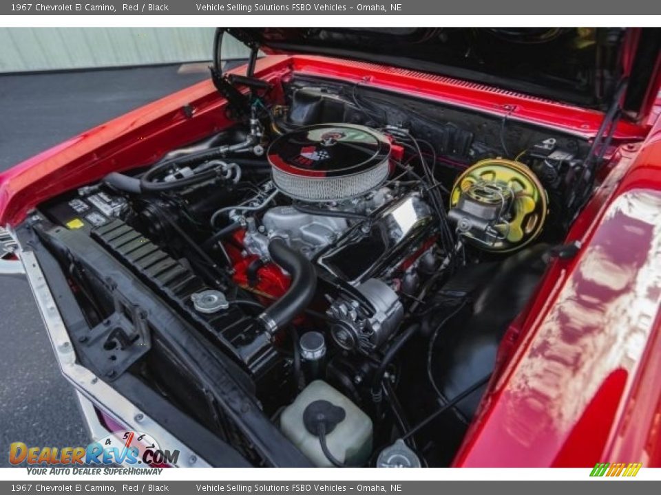 1967 Chevrolet El Camino Red / Black Photo #6