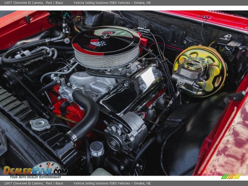 1967 Chevrolet El Camino Red / Black Photo #7