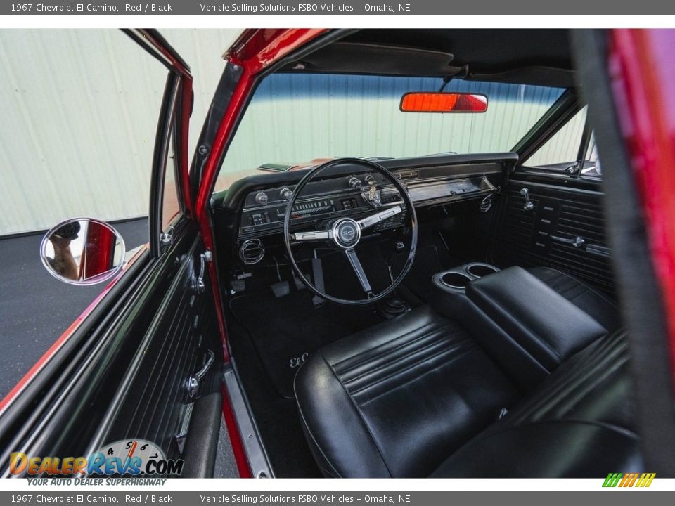 1967 Chevrolet El Camino Red / Black Photo #12