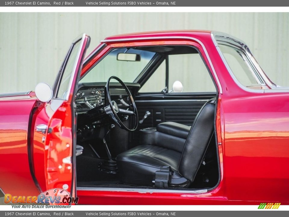 1967 Chevrolet El Camino Red / Black Photo #15