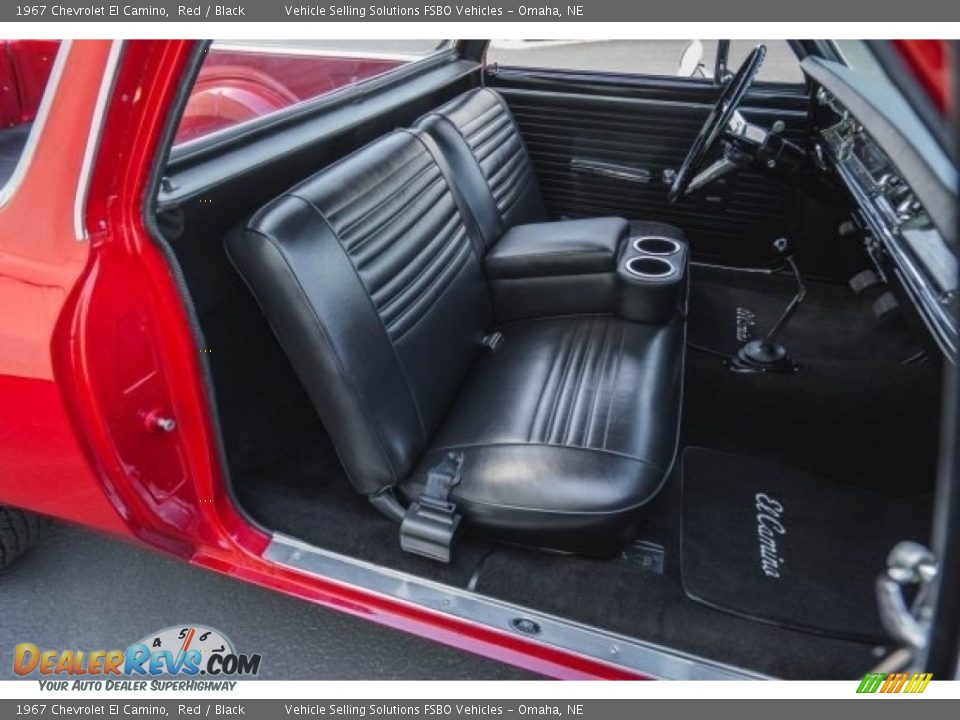 1967 Chevrolet El Camino Red / Black Photo #17