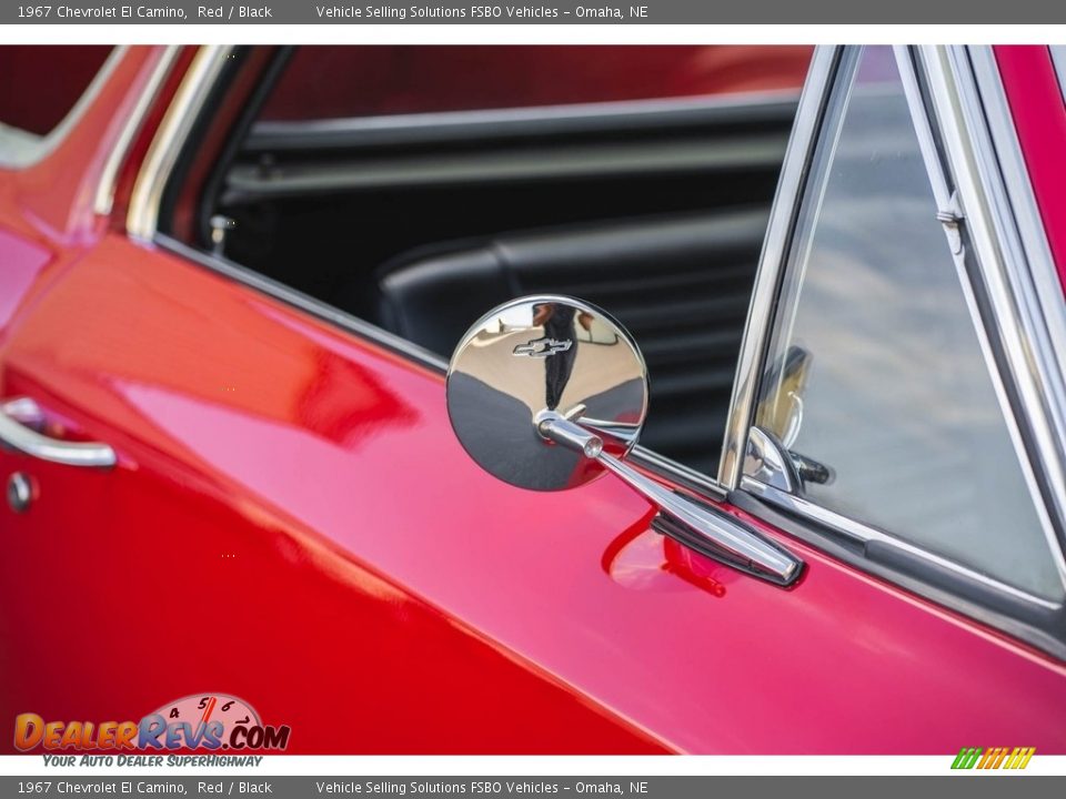 1967 Chevrolet El Camino Red / Black Photo #19