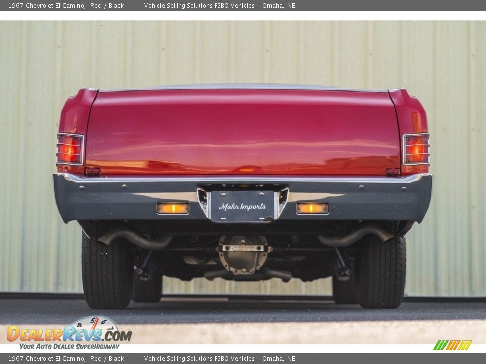 1967 Chevrolet El Camino Red / Black Photo #23